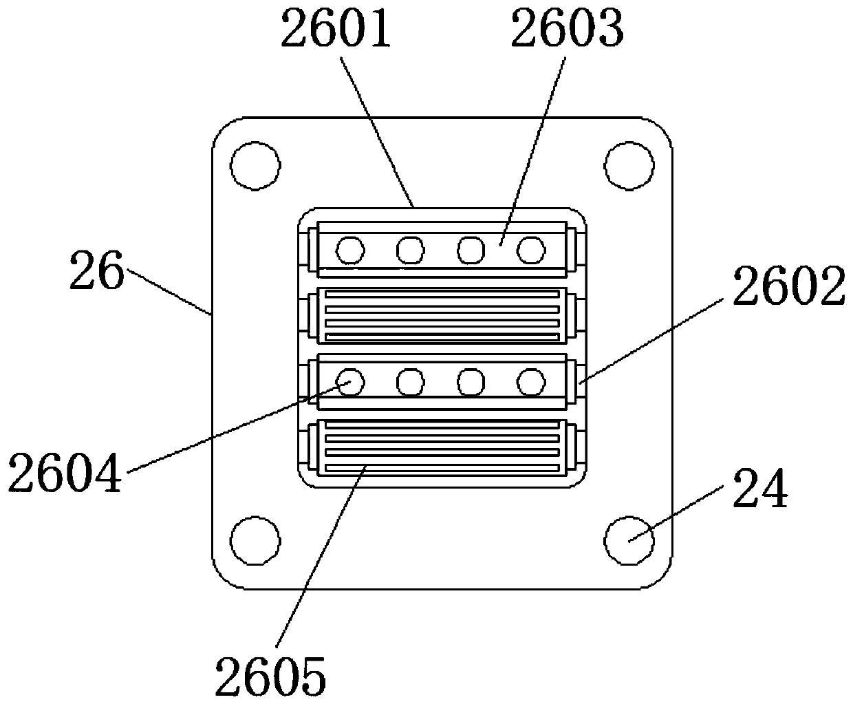 A rotating lighting non-standard parts testing platform with fixed fixtures