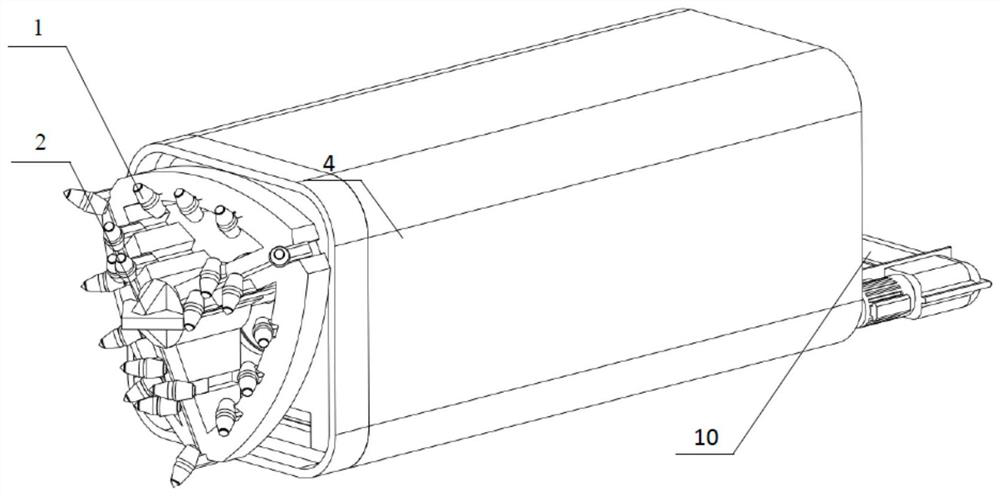 Full-section rectangular rapid heading machine with planet wheel driving Lello triangular cutterhead