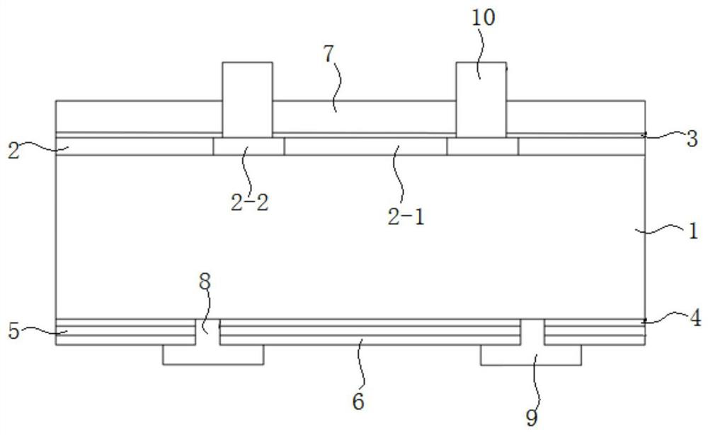 High-reliability double-sided battery and preparation method thereof