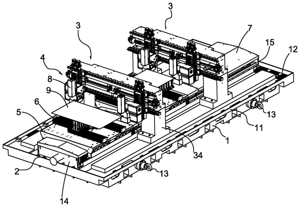 Glass edge grinding machine