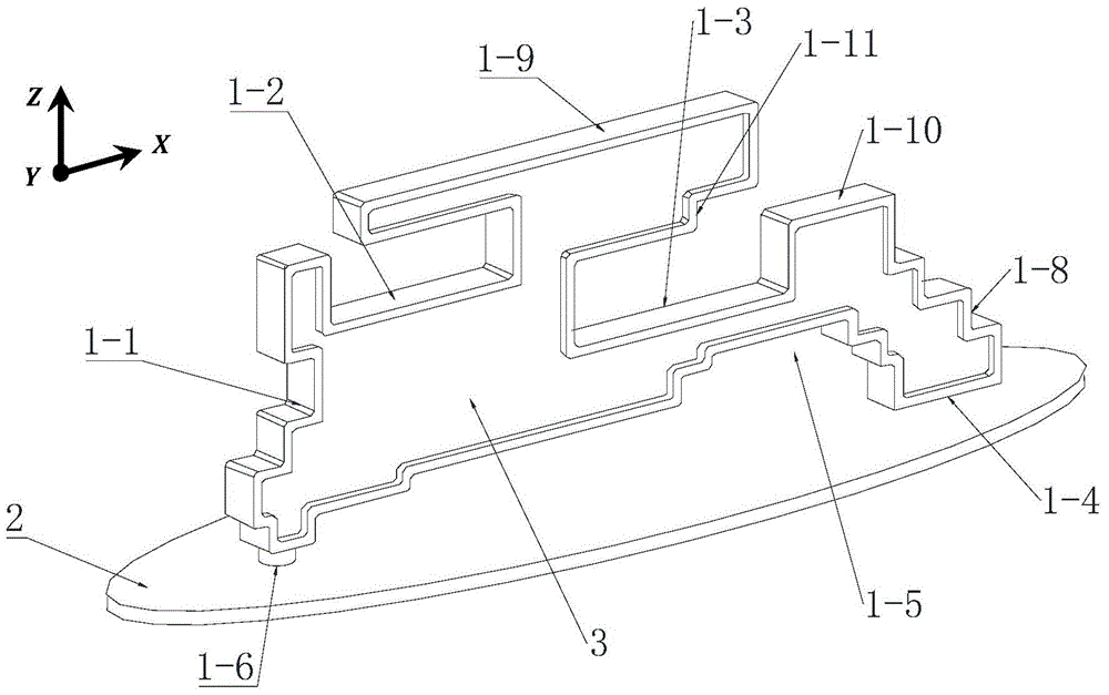 Inverted-F broadband antenna suitable for vehicle's mobile communication