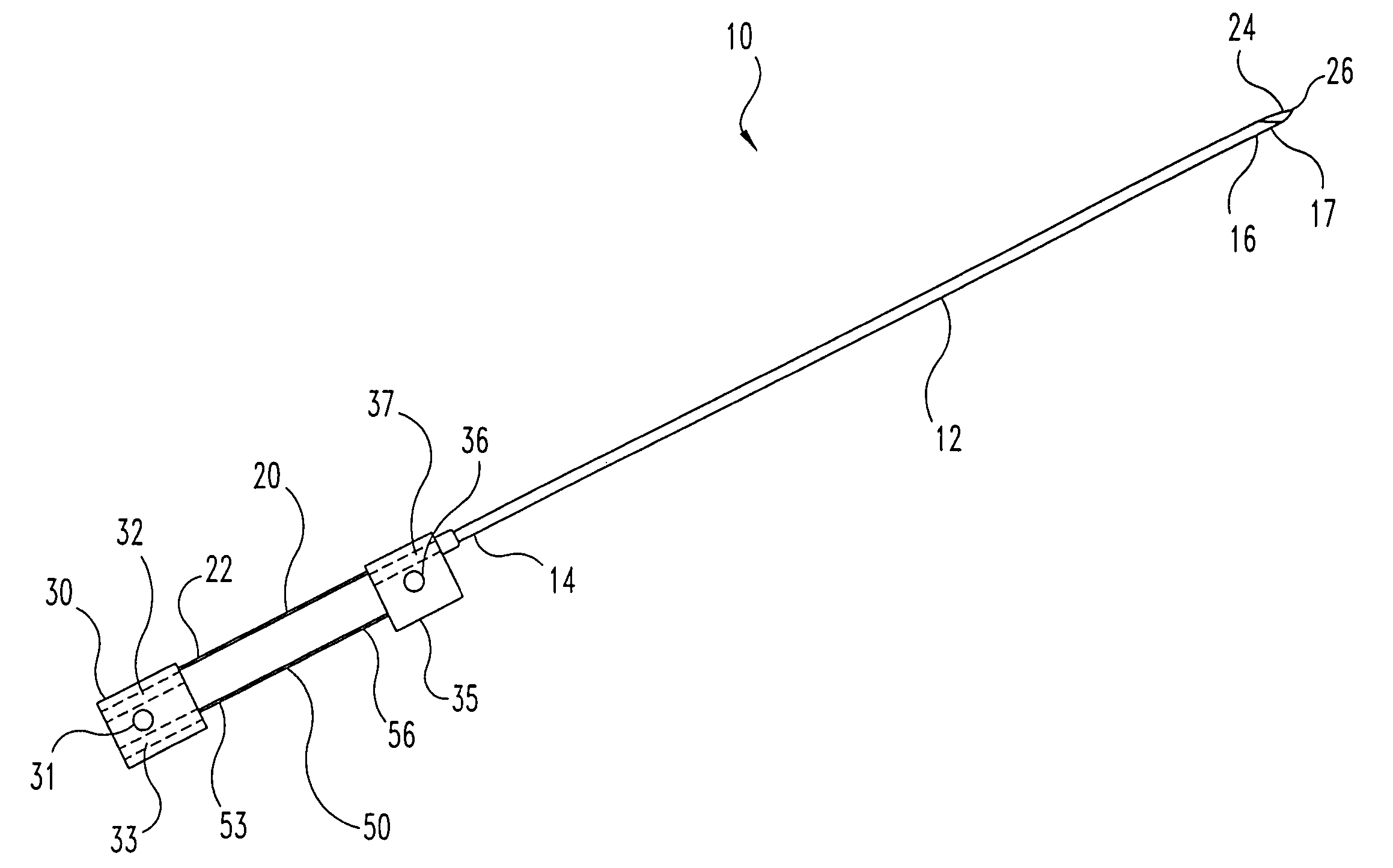 Biopsy needle with intergraded guide pin