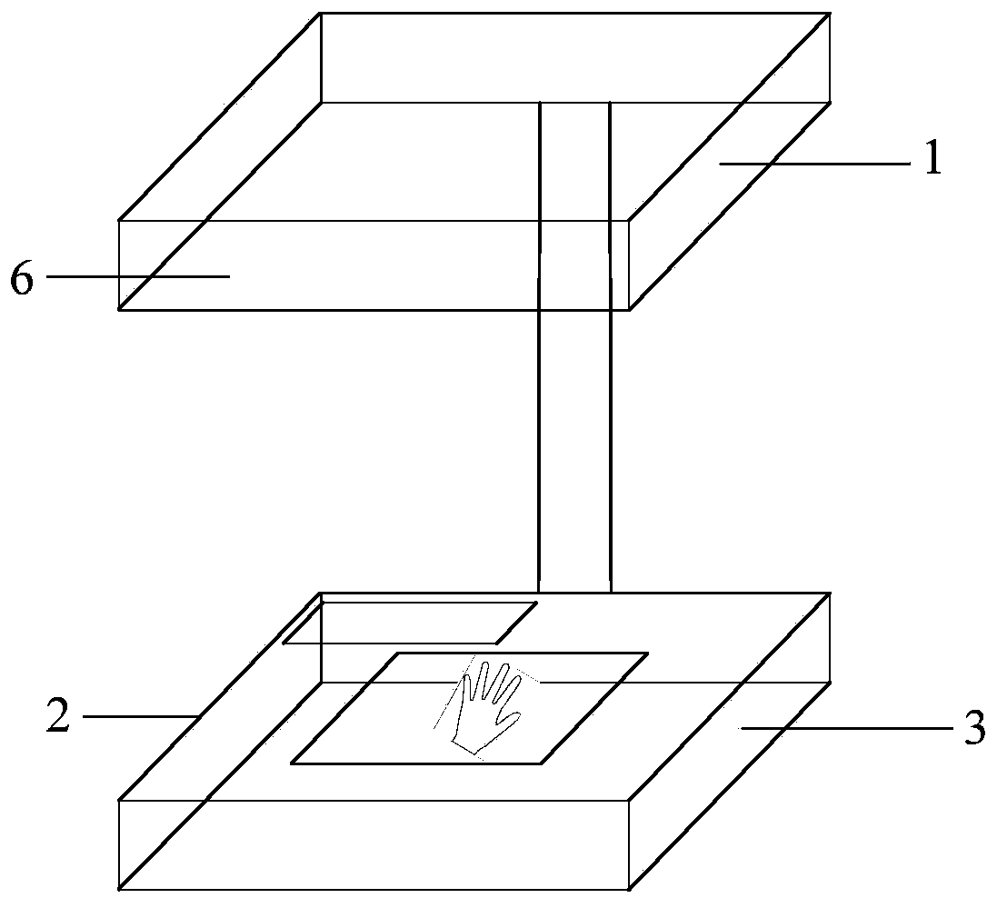 Hand vein recognition method and device for dual living body verification