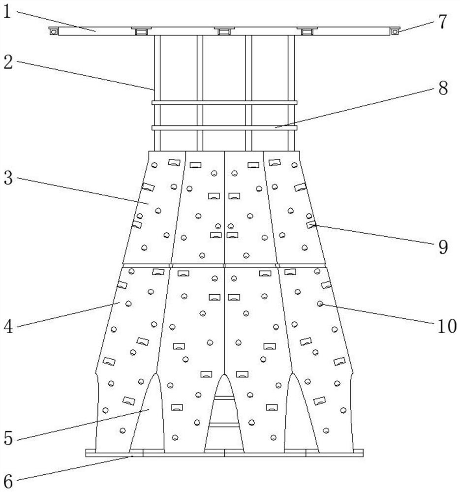 A kind of circular rock climbing training equipment