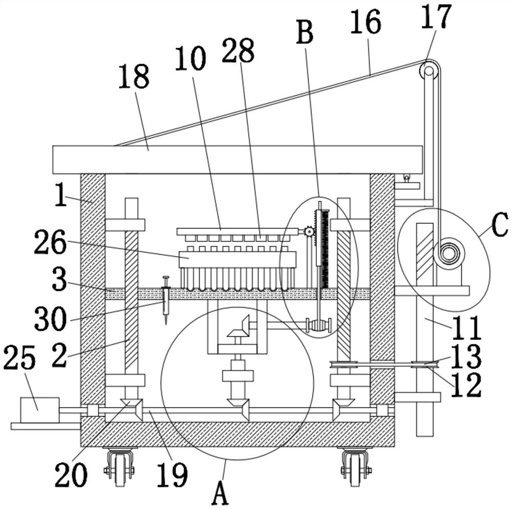 Clinical laboratory body fluid collecting and submitting device and using method thereof