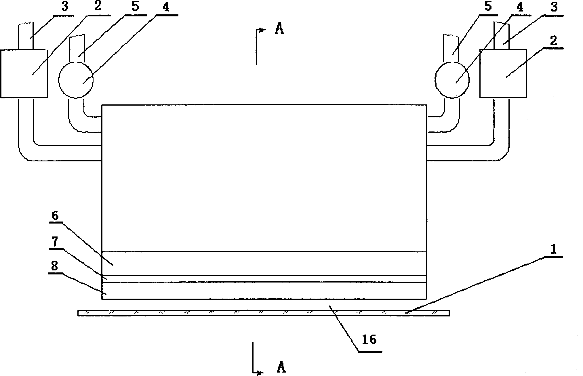 Apparatus for on-line coating film of float glass