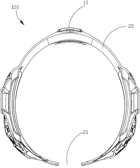 Helmet support and helmet