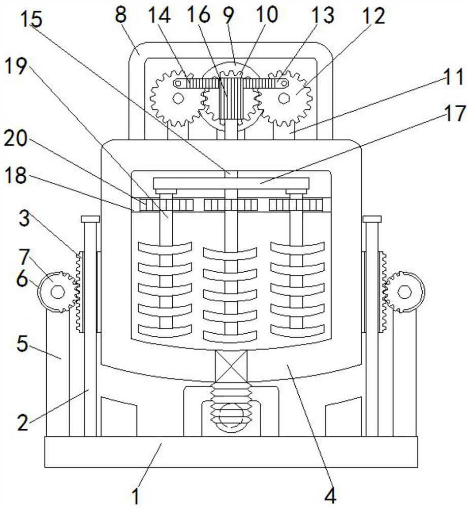 Novel chemical reaction kettle with efficient stirring structure