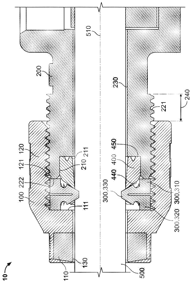 Clamp ring, cable screw connection and method for assembling a cable screw connection