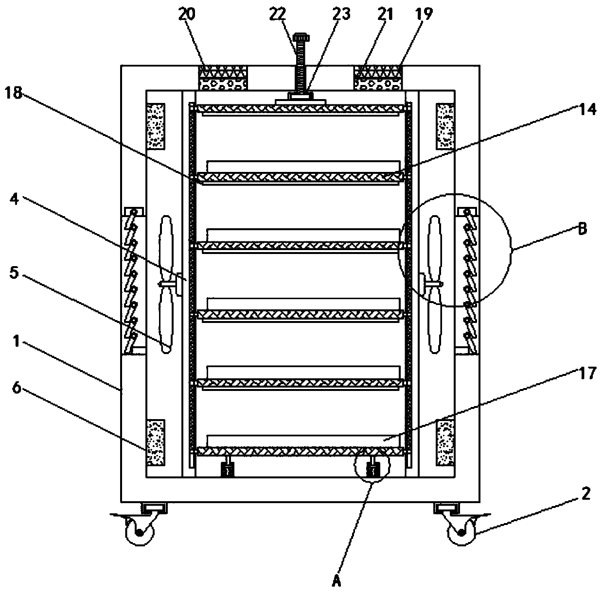 Electronic component storage device and electronic component storage method