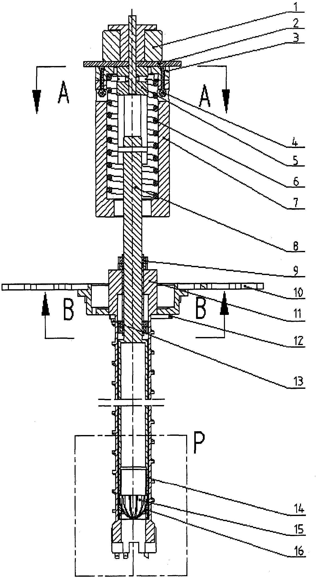 Lunar soil sampler coring actuator