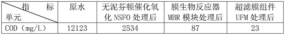 Mud-free Fenton coupling multi-module medical wastewater treatment method