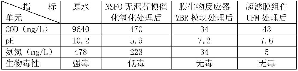 Mud-free Fenton coupling multi-module medical wastewater treatment method