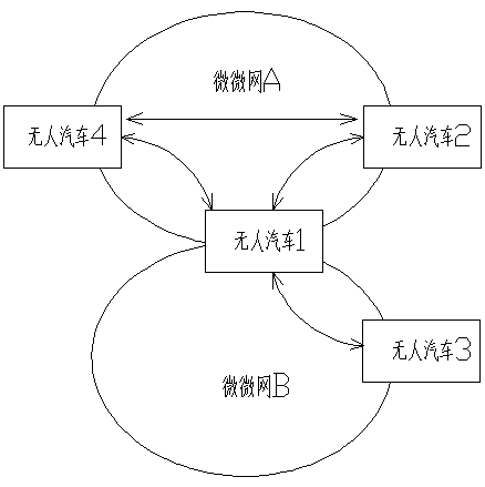 Data sharing system for driverless car, and path adjustment method