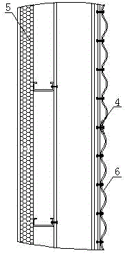 Horizontal warehouse of heat preservation steel structure