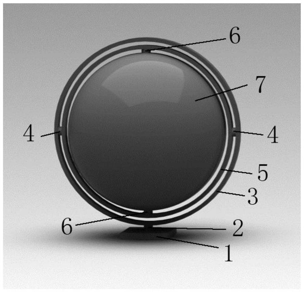 Flywheel energy storage device without gyroscopic effect