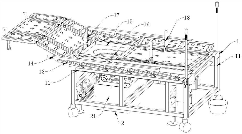 Electric multifunctional nursing sickbed with intelligent closestool