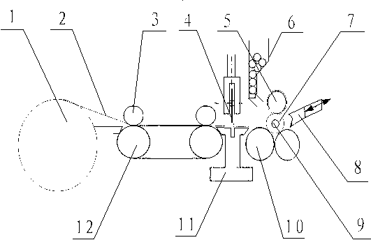 Flexible material rewinding slitting system and rewinding slitting mechanism thereof