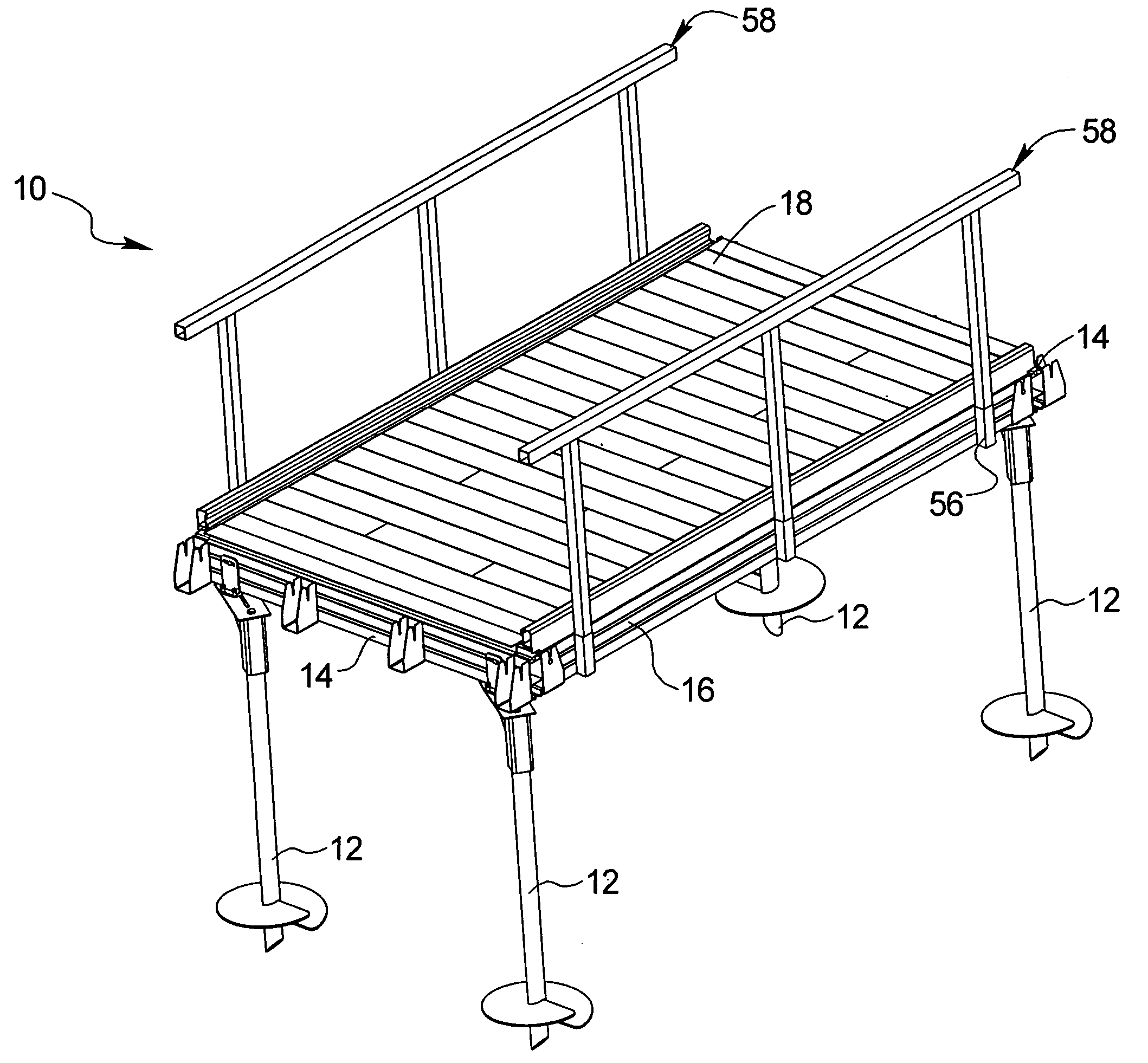 Boardwalk, deck, and platform system