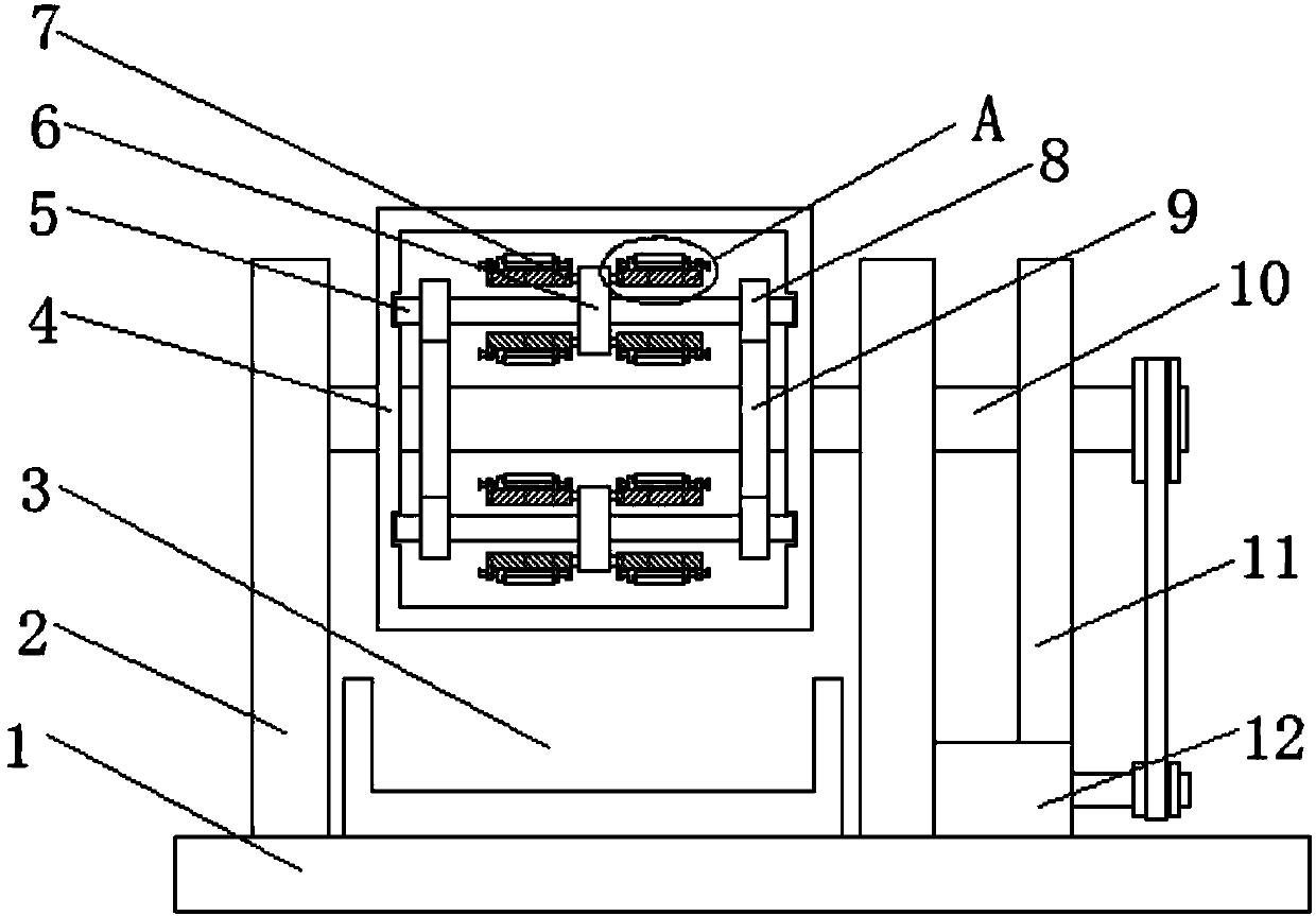 Roller type separator for cast grinding ball