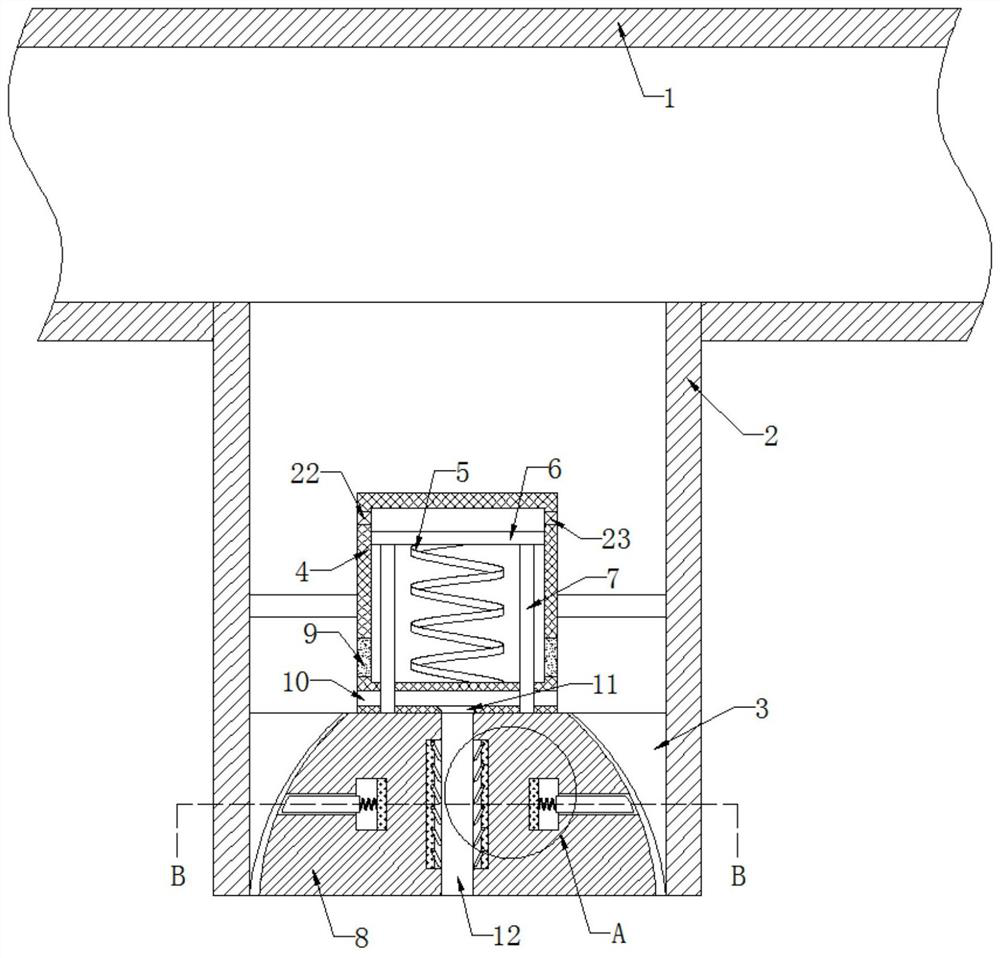 A tower crane sprinkler nozzle with anti-blocking function