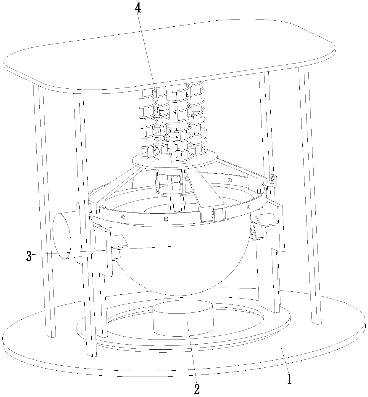 Asphalt preparation system for civil engineering construction and its preparation process