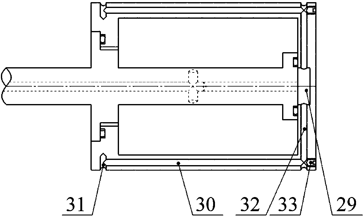 Universal double-acting gas floating frictionless cylinder