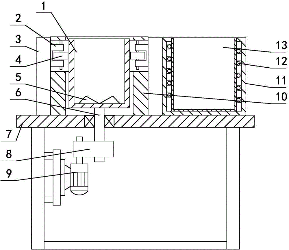 Simple thermostatic dough kneader provided with dough standing device