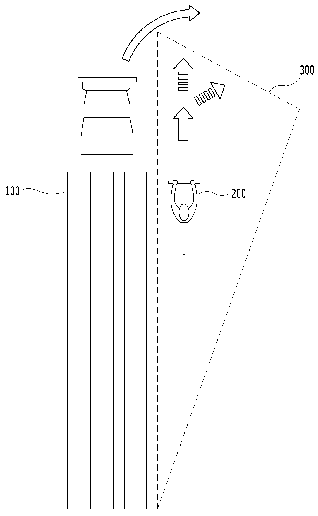 Side safety assistant device and method for large vehicle