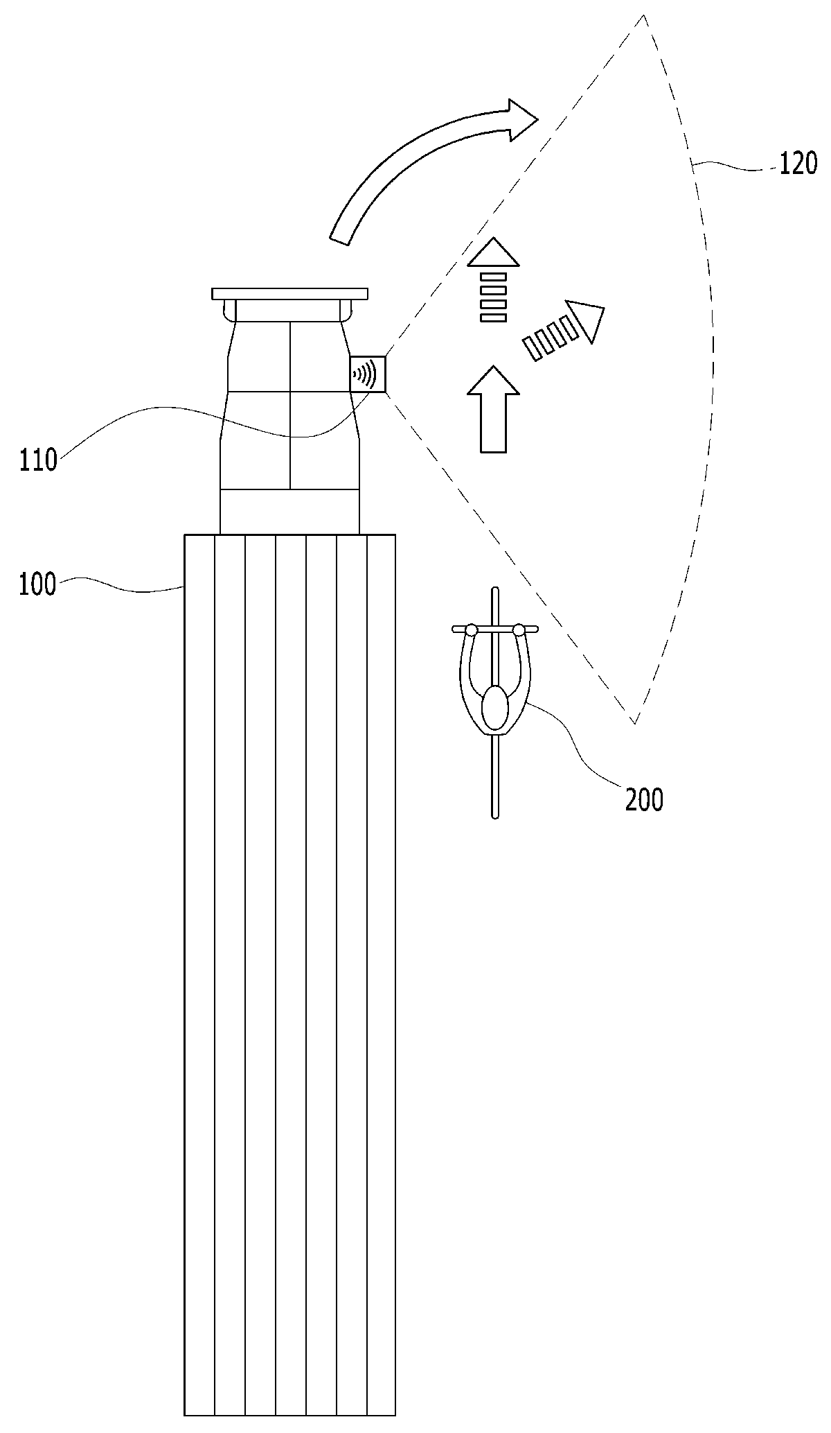 Side safety assistant device and method for large vehicle