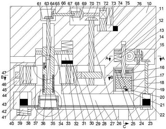 An automatic crushing device for vine medicinal materials