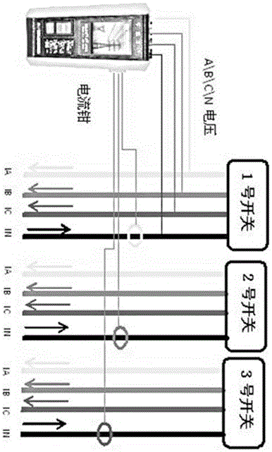 Branch identification and electric energy measuring type line loss analyzer