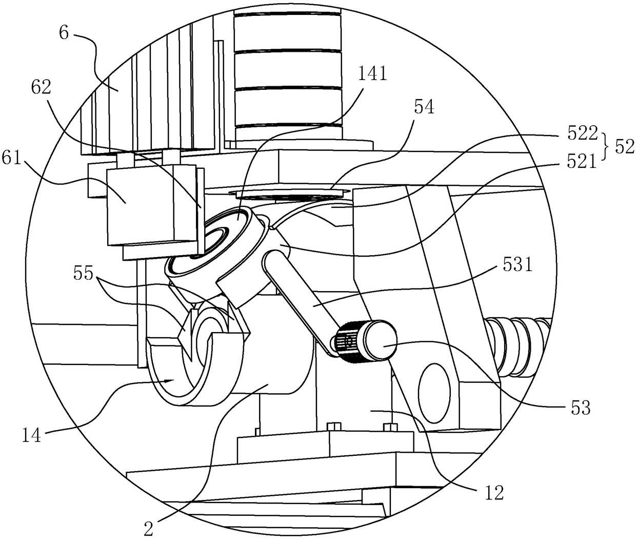 Automatic bearing press-mounting machine for water pump rotor