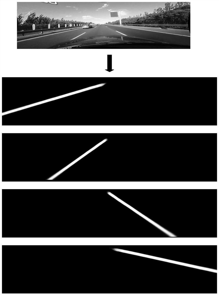 Vehicle lane departure visual detection method based on deep neural network