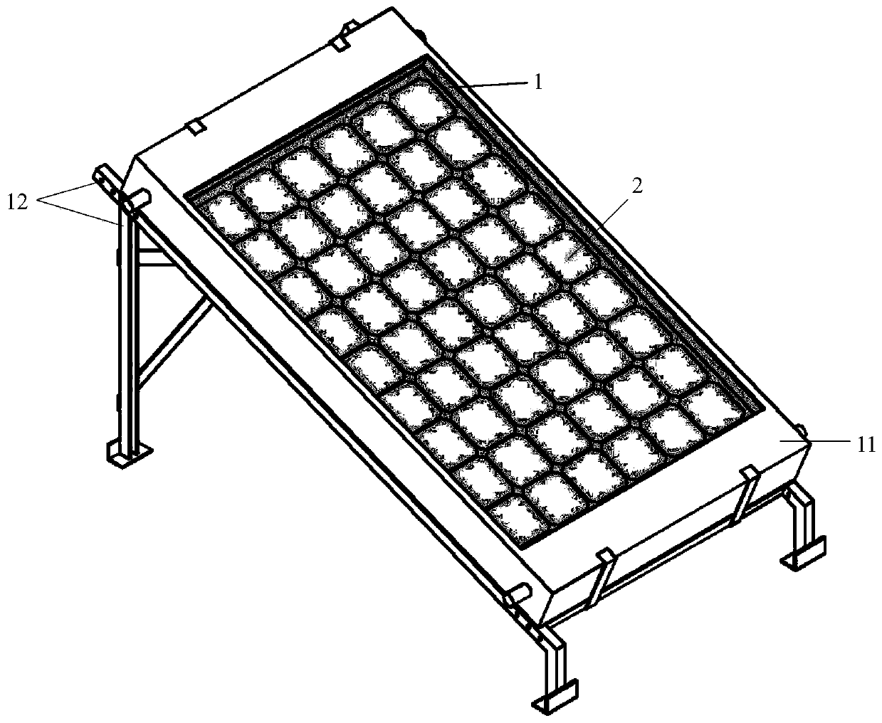 A solar photovoltaic photothermal heat collection device