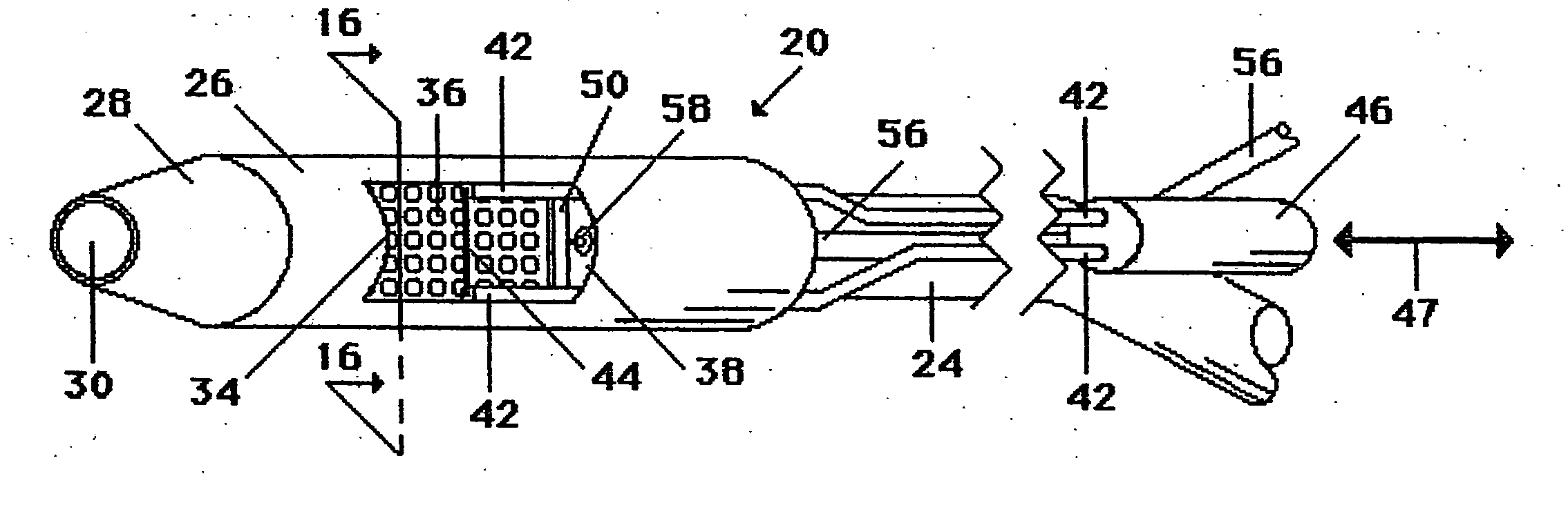 Endoscopic mucosal resection device with conductive tissue stop