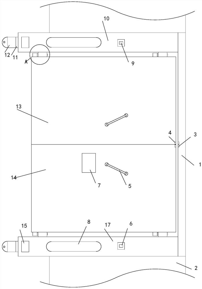 Garden protective door and opening and closing method thereof