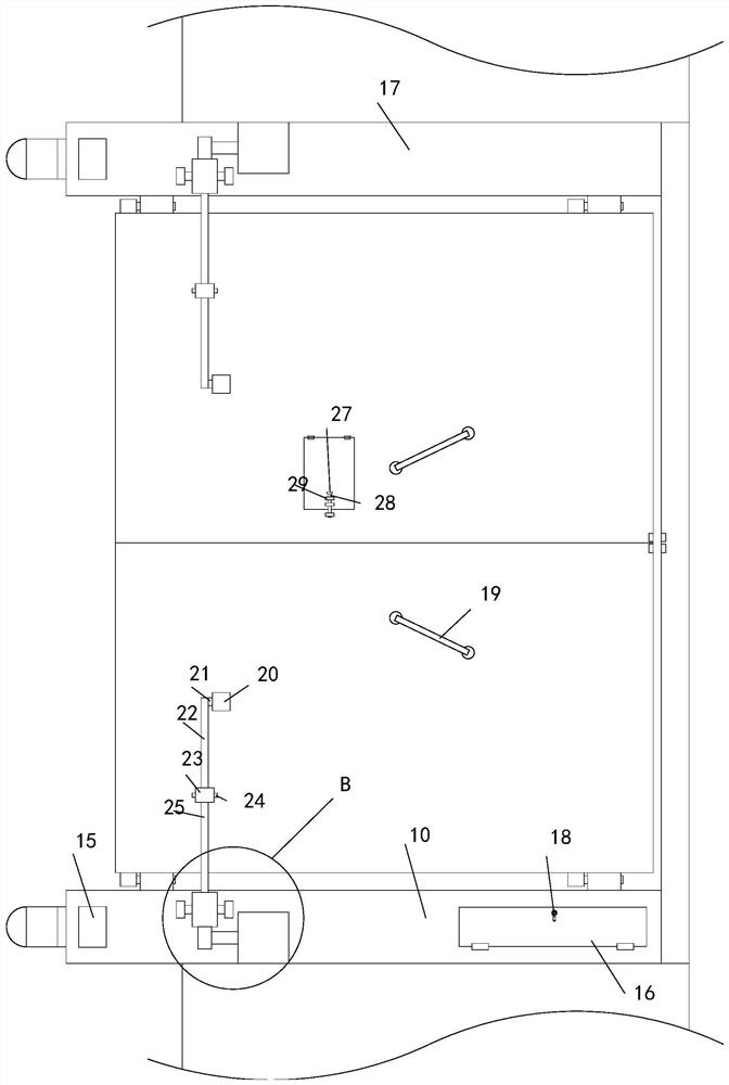 Garden protective door and opening and closing method thereof