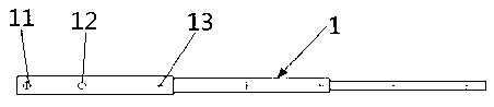 One-dimensional retractable target device and feature point calibrating method thereof