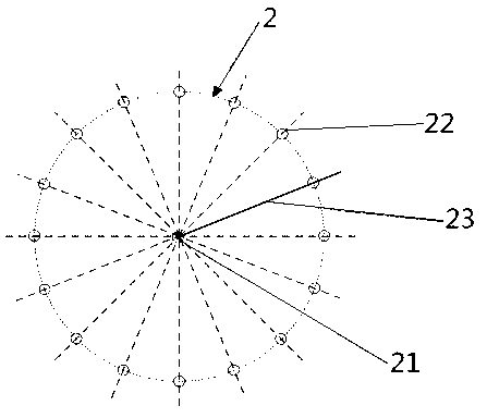 One-dimensional retractable target device and feature point calibrating method thereof