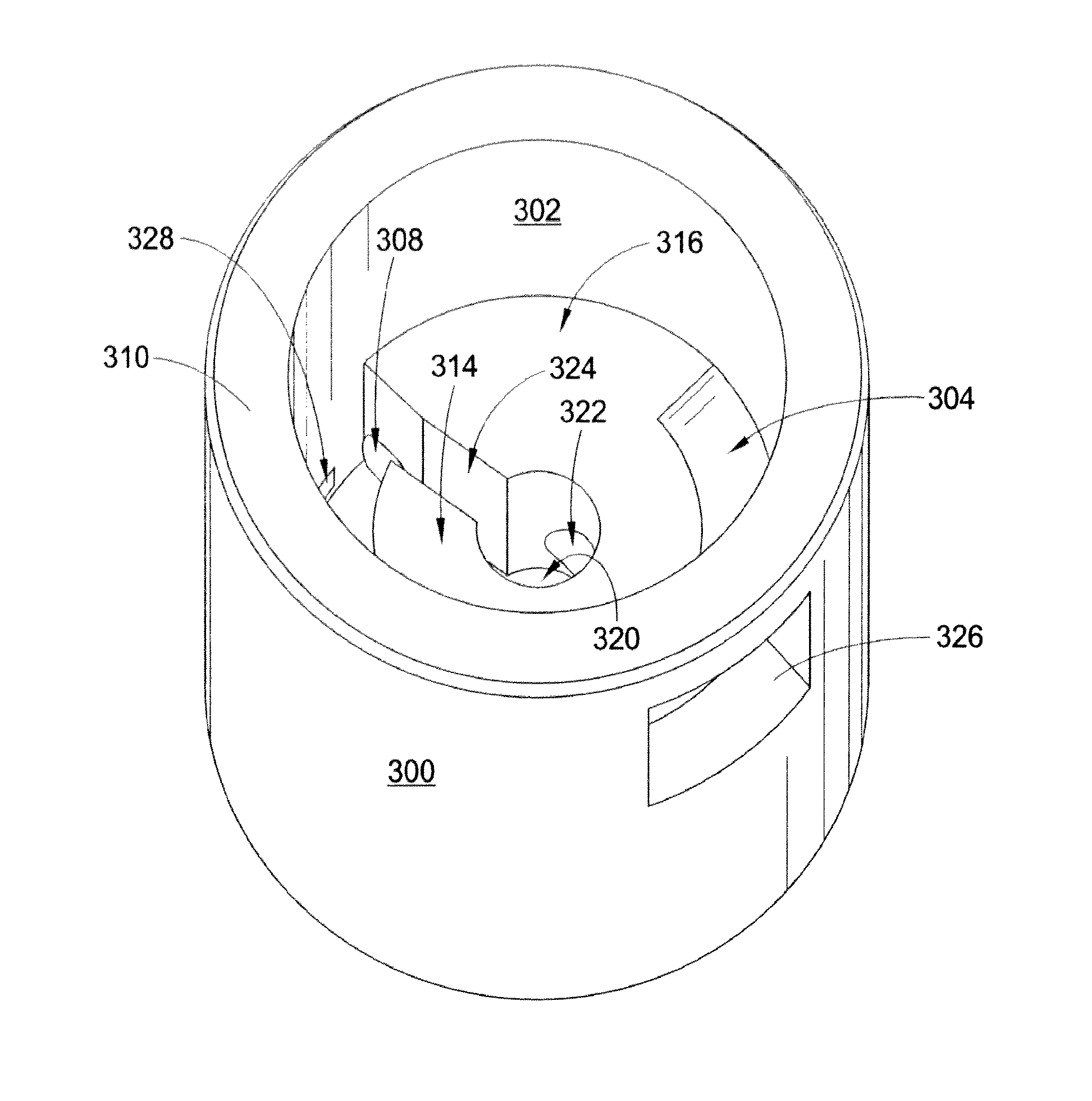 Scrap submergence system