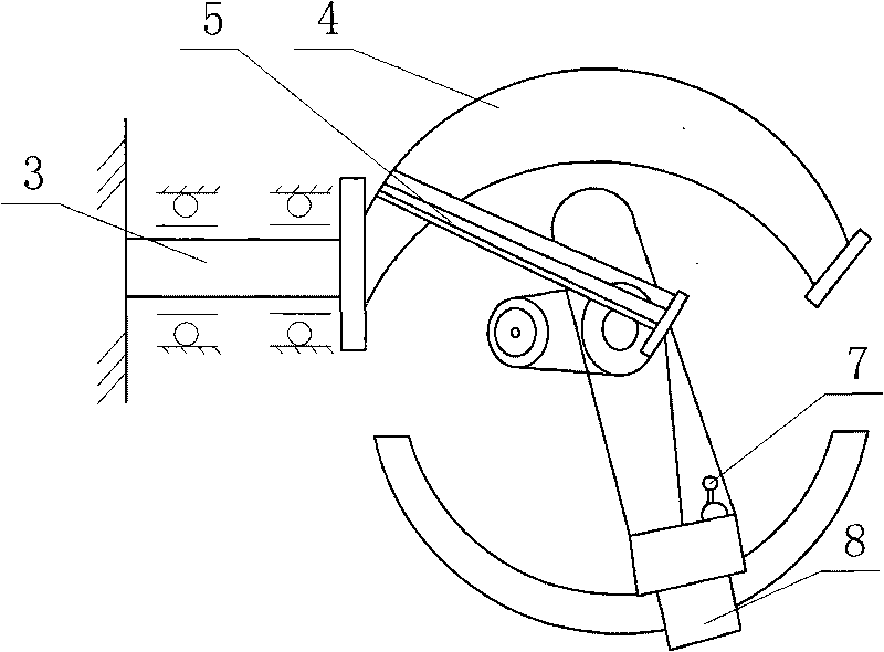 Composite material elbow winding machine control mechanism and winding method thereof