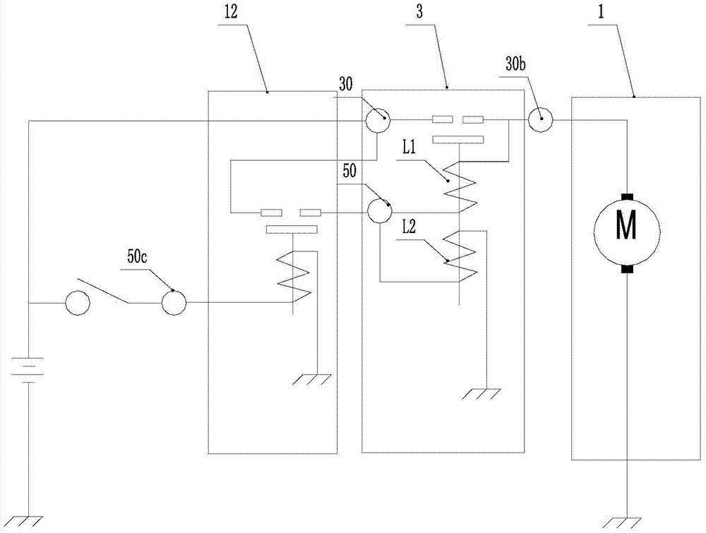 Electronic relay, starter with protection function and control method thereof