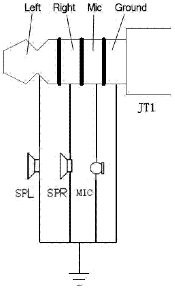 Earphone interface circuit and electronic equipment