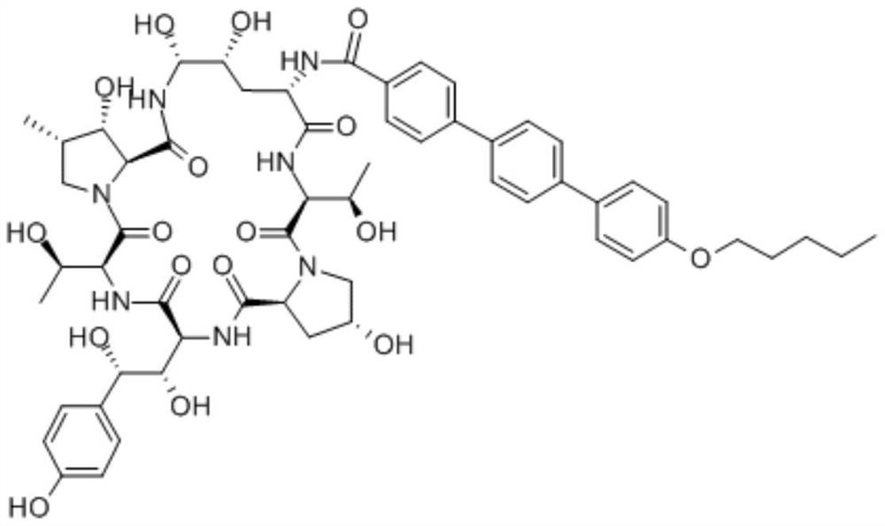 One-step method for the preparation of anidulungin intermediate p-amyloxy terbenzoic acid