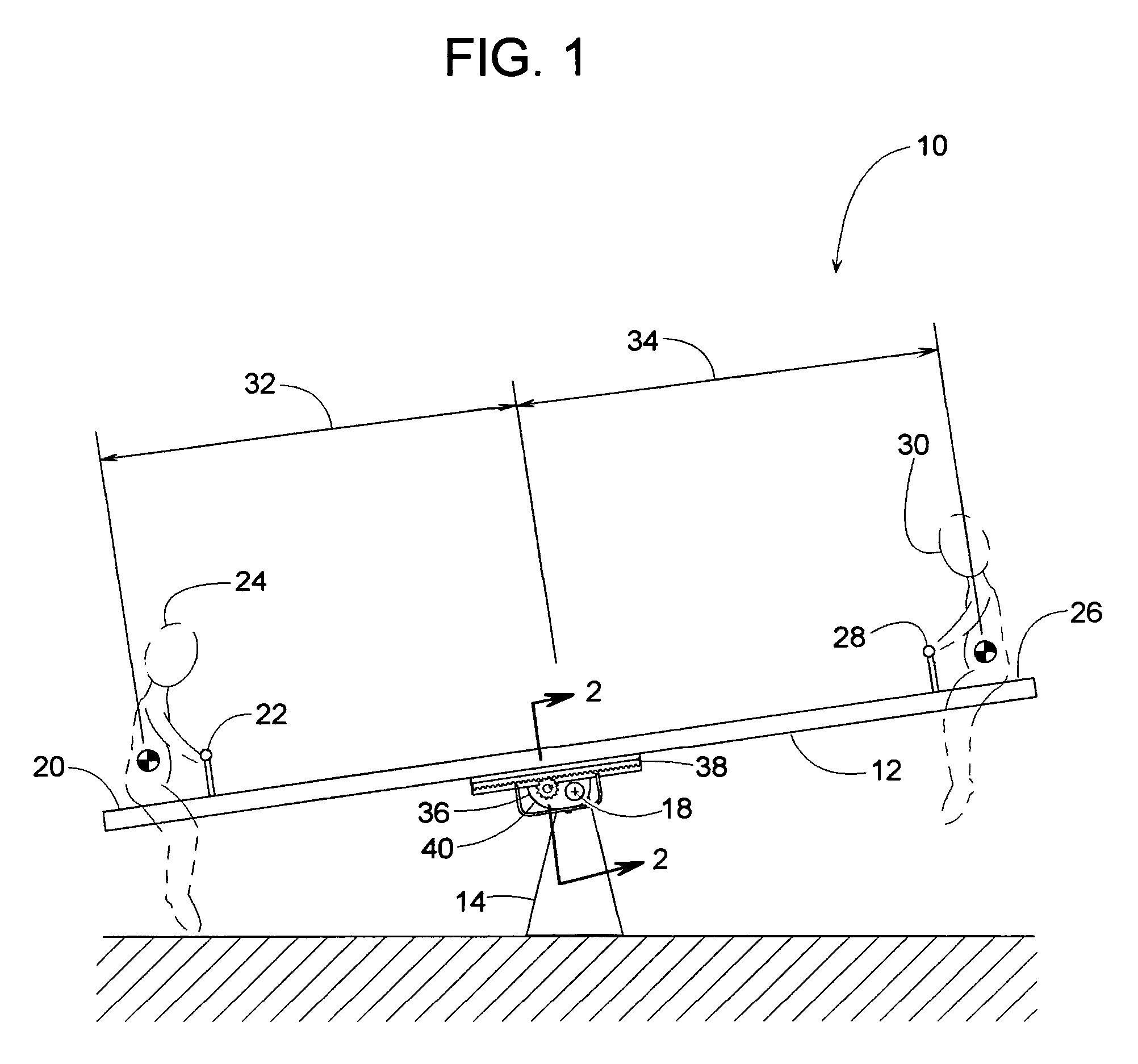 Adjustable seesaw