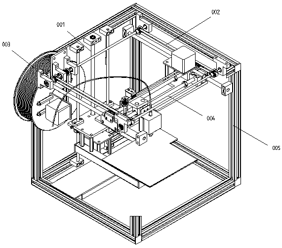 Multi-spraying-head 3D printer