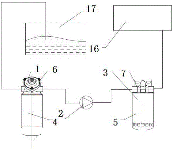 Novel two-stage fuel filtering system