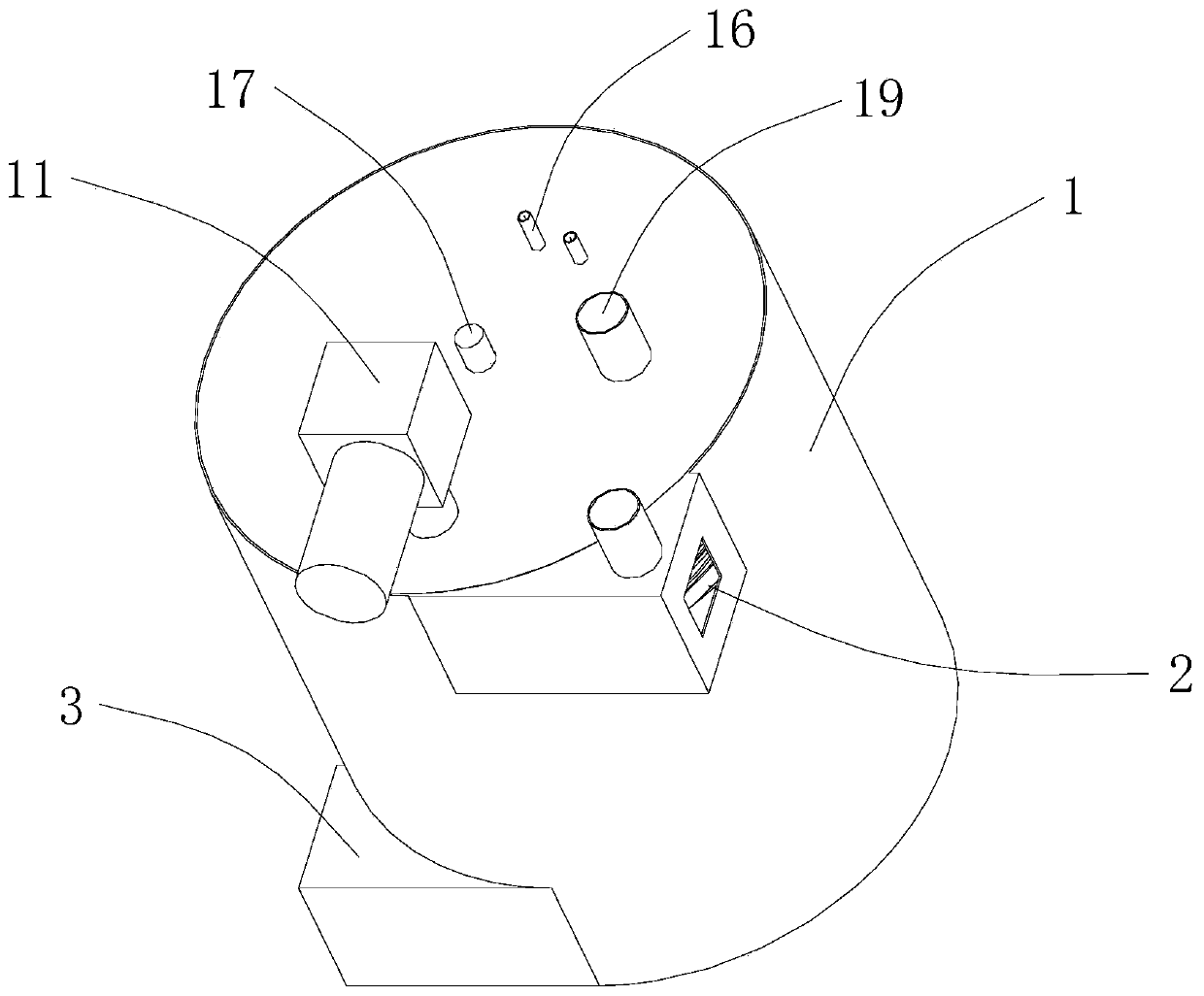 Bottle cap conveying and sterilizing device