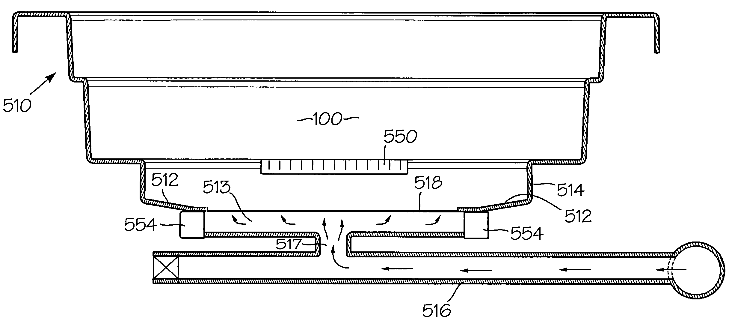 Activated feed through, feeding systems incorporating same, and methods of use of same